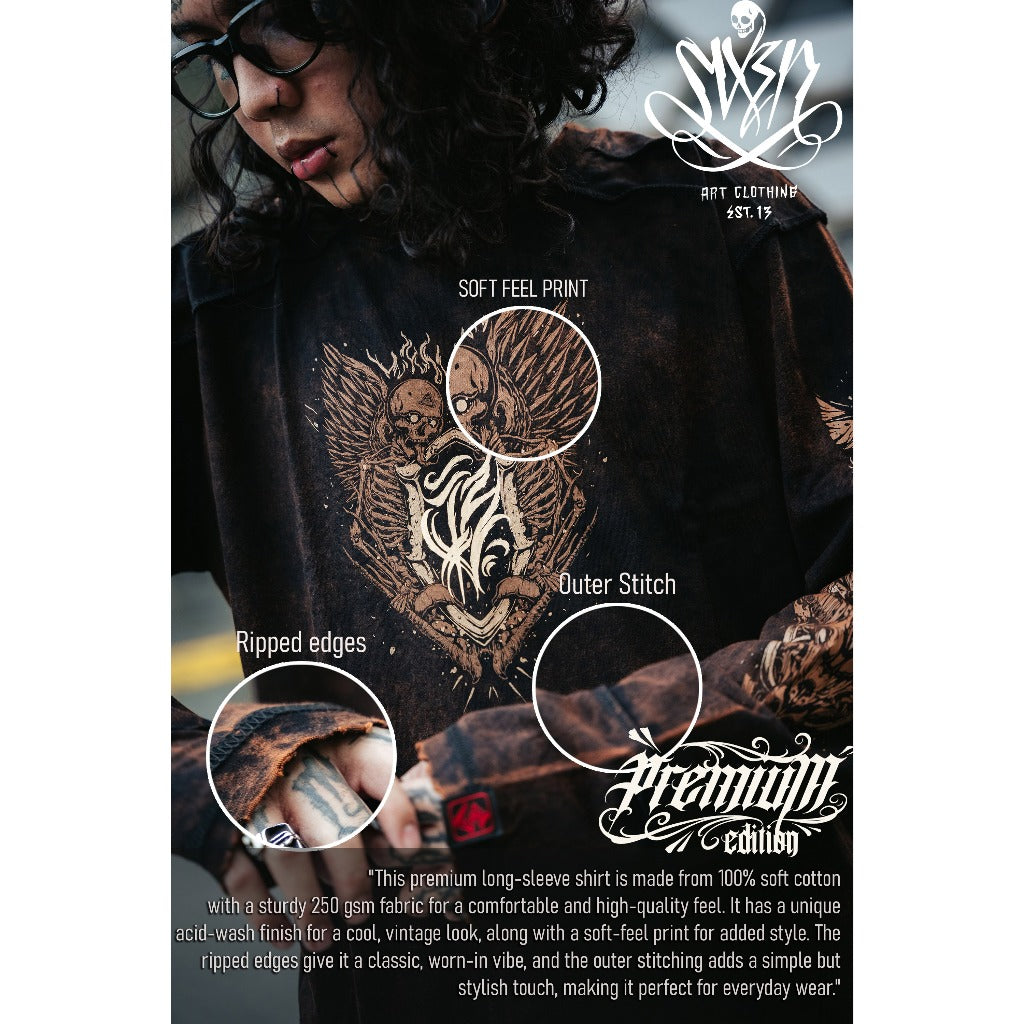 LIMITED ED  - RIPPED PREMIUM LONG SLEEVES