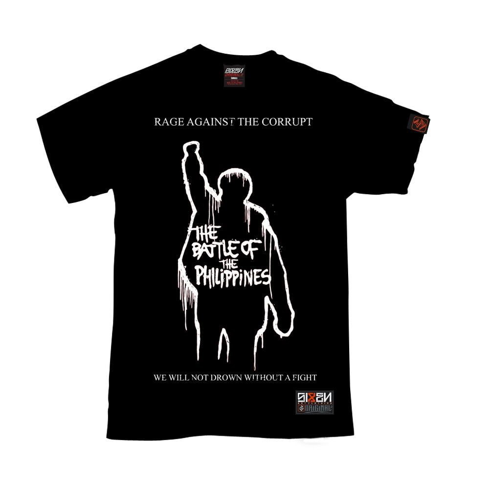 SIXENART - RAGE AGAINST CORRUPT (statement parody shirt)
