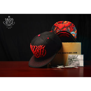SIXENART - DEMON BLACK SNAPBACK CAP